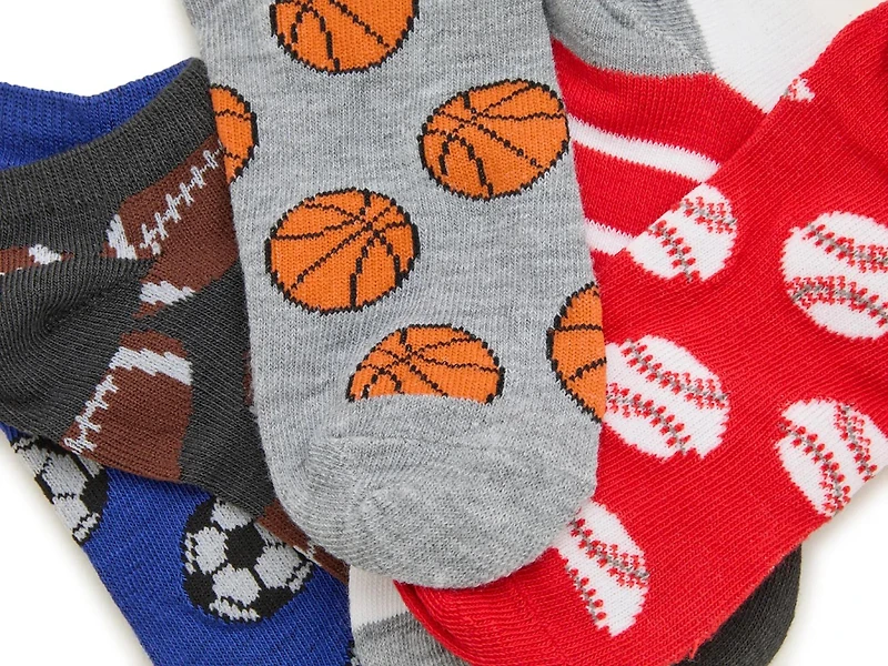 Sport Kids' No Show Socks - 6 Pack