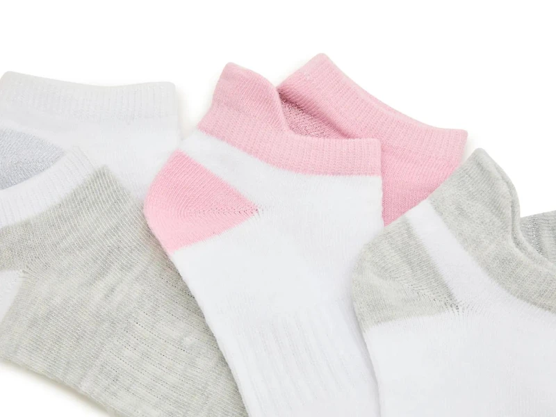 Lurex Kids' No Show Socks - 6 Pack