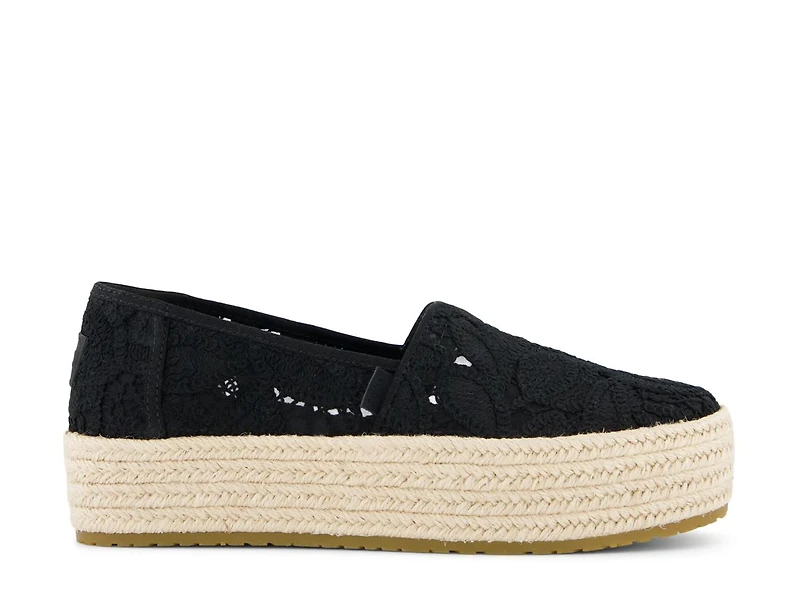 Valencia Espadrille Platform Slip-On