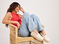 Valencia Espadrille Platform Slip-On