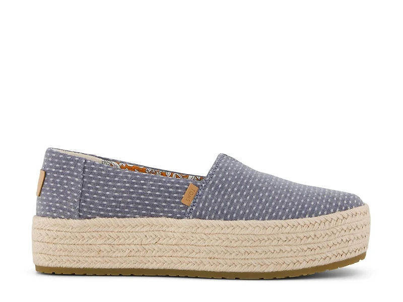 Valencia Espadrille Platform Slip-On