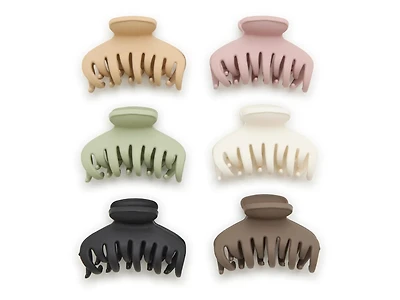 Double Layer Hair Clips Set - 6 Pack