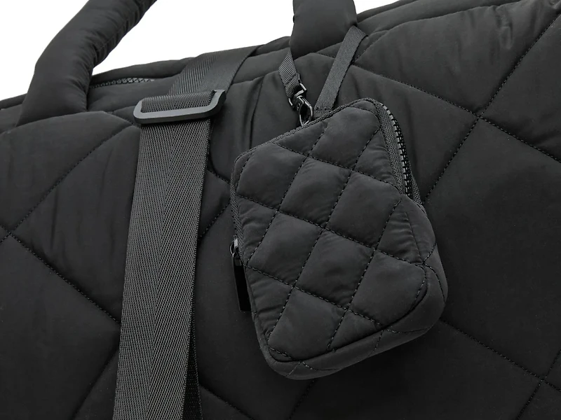 Diamond Quilted Duffle Bag