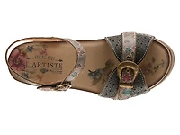 Upper Buck Platform Sandal