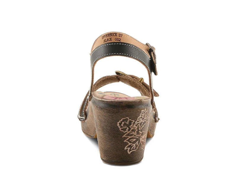 Upper Buck Platform Sandal