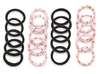 Black Cherry Seamless Hair Ties - 20 Pack