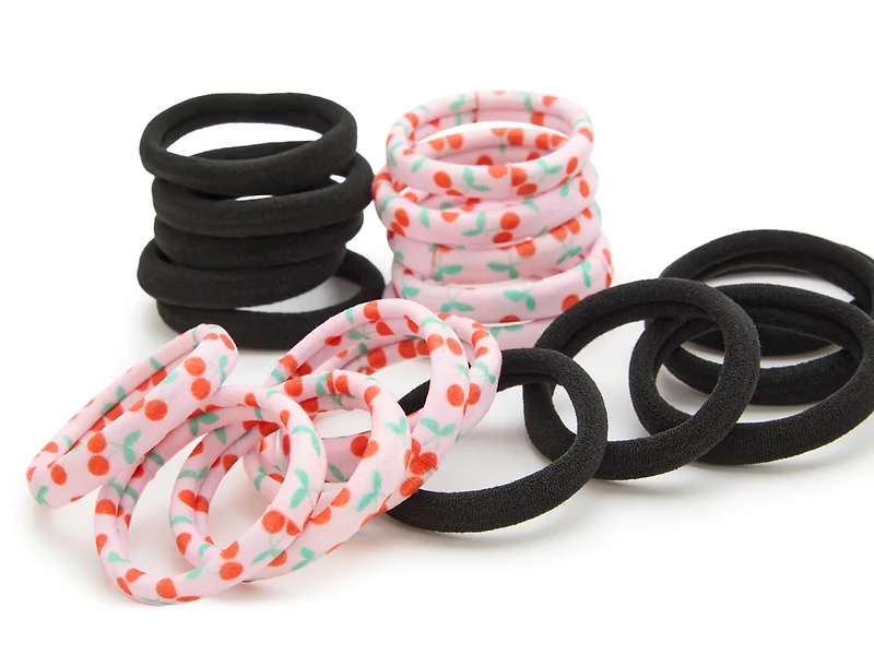 Black Cherry Seamless Hair Ties - 20 Pack