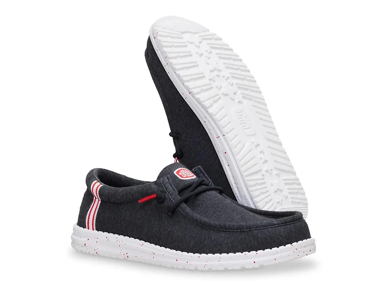 Wally Stretch Jersey Varsity Slip-On