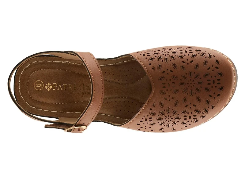 Nougatish Wedge Sandal