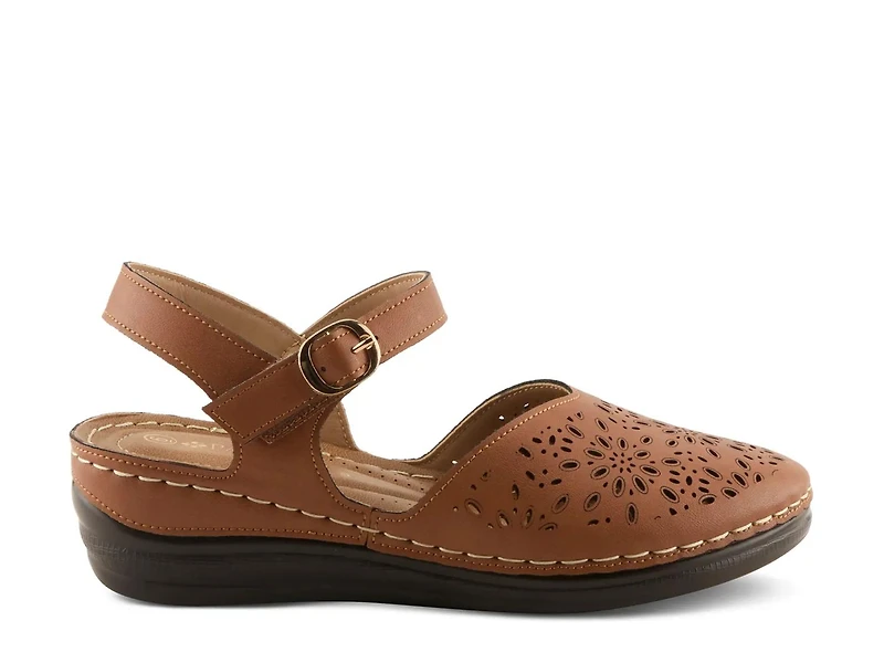 Nougatish Wedge Sandal