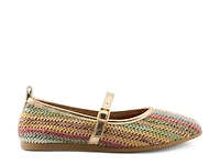 Interweaved Mary Jane Flat