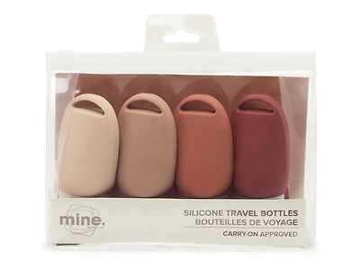 Mini Silicone Travel Bottles - 4 ct.