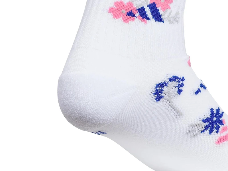 Cushioned Graphic Kids' Quarter Socks - 6 Pack