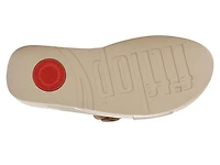 Lulu Flower Cross Wedge Sandal