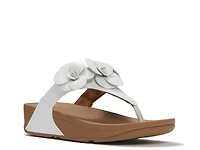 Lulu Flower Wedge Sandal