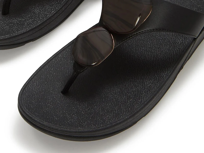 Lulu Marbled Stone Wedge Sandal