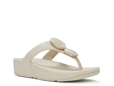 Lulu Marbled Stone Wedge Sandal