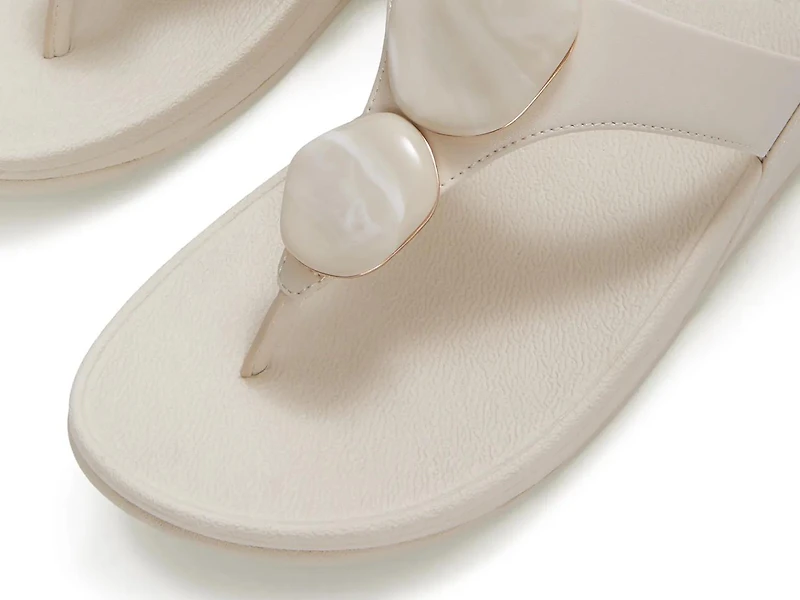 Lulu Marbled Stone Wedge Sandal