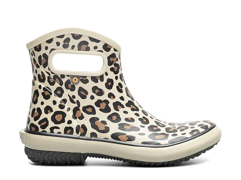 Patch Ankle Leopard Rain Boot - Women's
