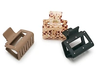 Checkered Claw Clip Set - 3 Pack