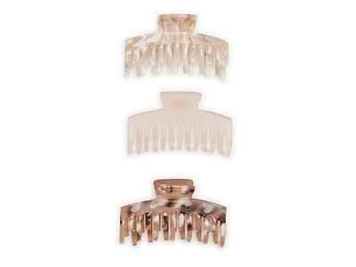 Double Claw Clip Set - 3 Pack