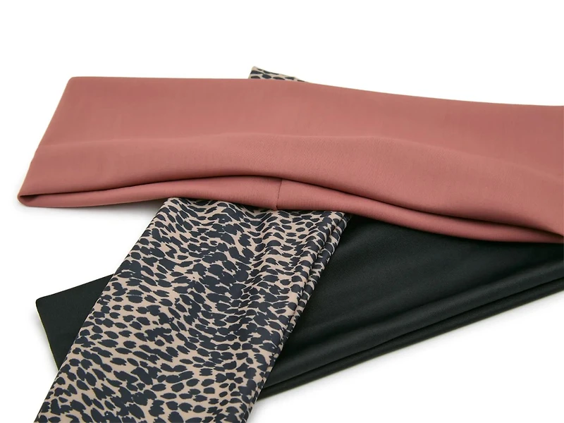Cheetah Print Headband Set - 3 Pack