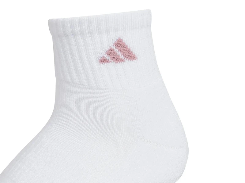 Athletic Cushioned Women's Quarter Ankle Socks - 6 Pack