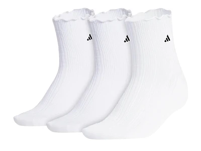 Women's Performance Ruffle 3-Pack Quarter Sock