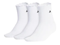 Women's Performance Ruffle 3-Pack Quarter Sock