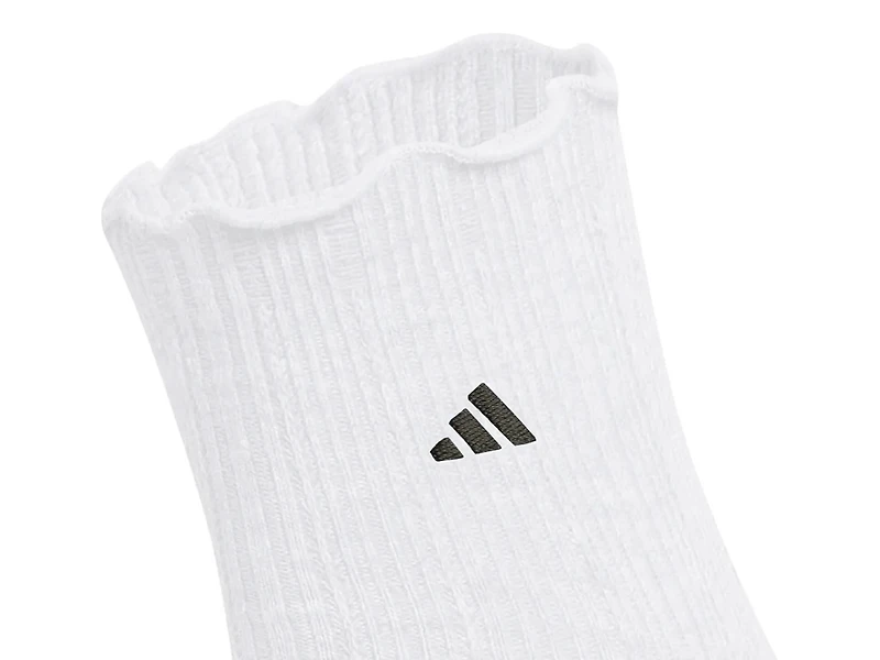 Women's Performance Ruffle 3-Pack Quarter Sock