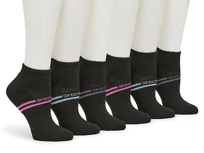 Terry Women's Quarter Crew Socks - 6 Pack