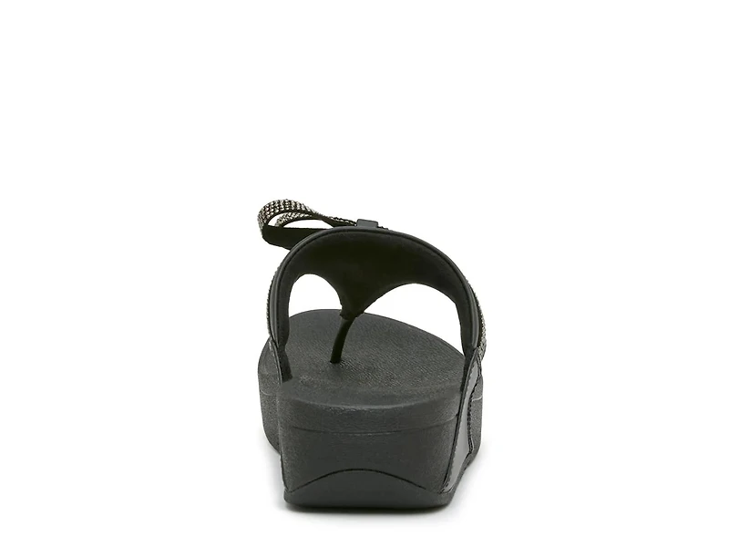 Lulu Glitz Wedge Sandal