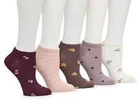 Fall Treats Women's No Show Socks - 5 Pack