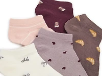 Fall Treats Women's No Show Socks - 5 Pack