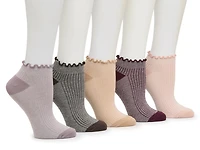 Lettuce Trim Women's No Show Socks - 5 Pack