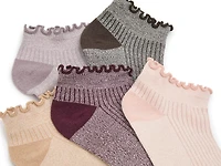 Lettuce Trim Women's No Show Socks - 5 Pack
