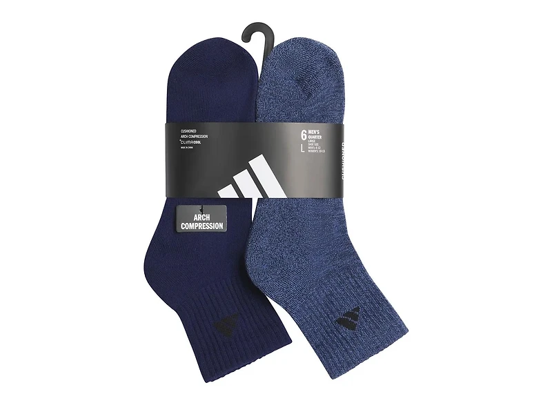 Athletic Cushioned Men's Ankle Socks - 6 Pack