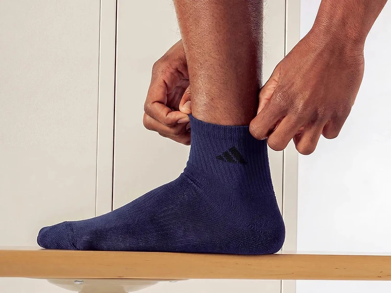 Athletic Cushioned Men's Ankle Socks - 6 Pack