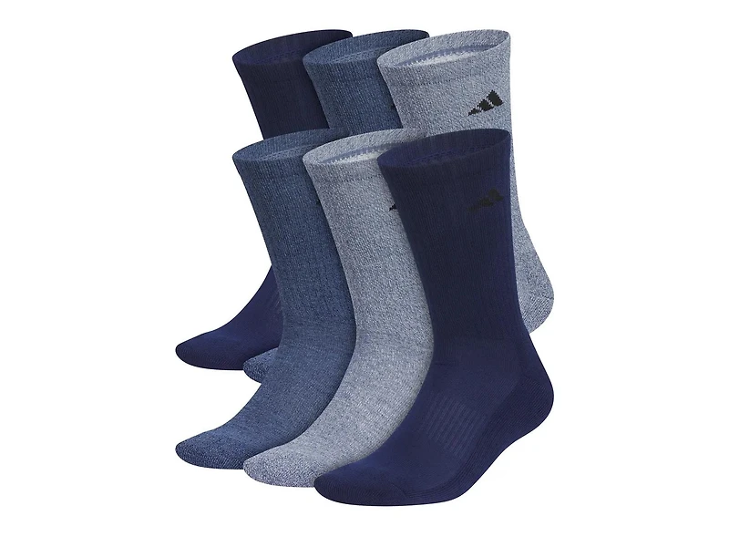 Athletic Cushioned Men's Crew Socks - 6 Pack
