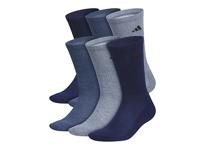 Athletic Cushioned Men's Crew Socks - 6 Pack