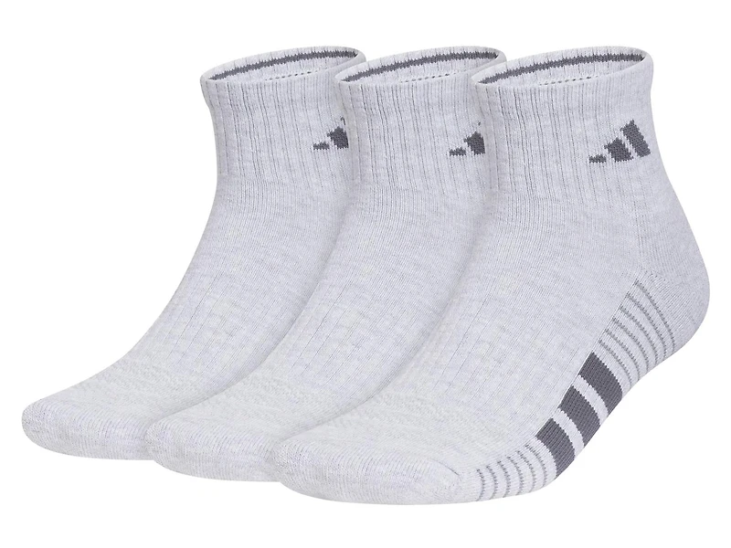 Cushioned 4.0 Men's Quarter Ankle Socks - 3 Pack