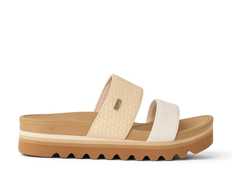 Banded Horizon Hi Platform Sandal