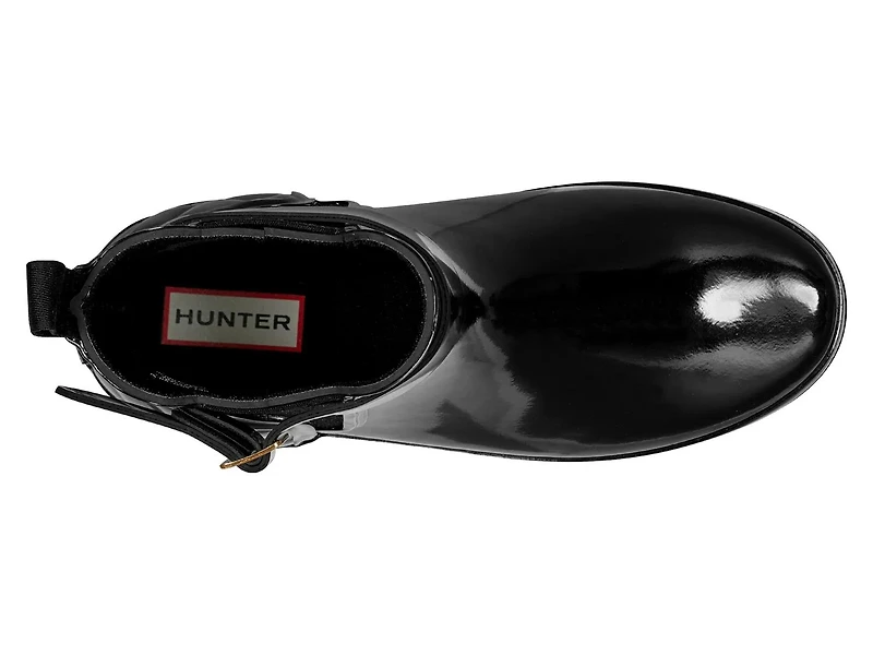 Quilted Gloss Refined Slim Fit Chelsea Rain Boot - Women's