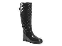 Refined Adjustable Quilted Slim Fit Tall Rain Boot - Women's