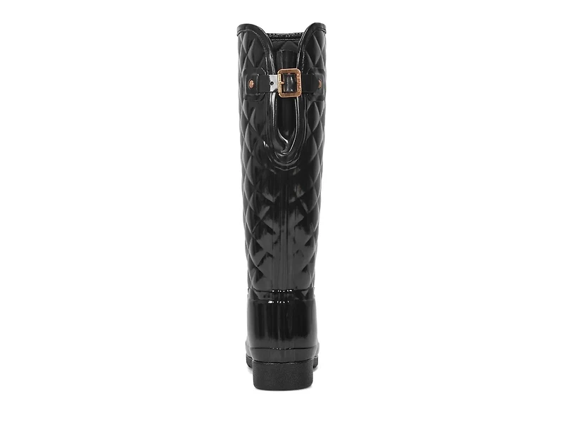 Refined Adjustable Quilted Slim Fit Tall Rain Boot - Women's