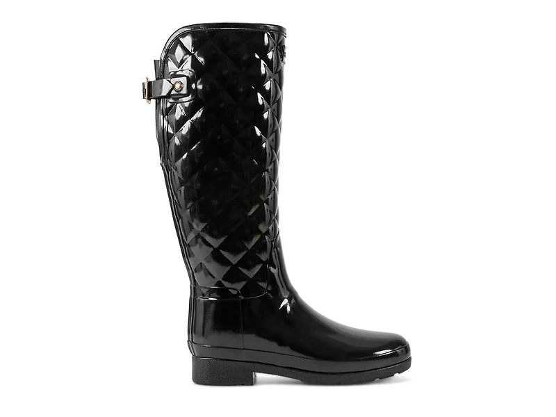 Refined Adjustable Quilted Slim Fit Tall Rain Boot - Women's