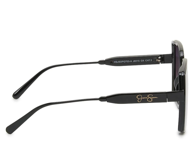 Metal Square Sunglasses