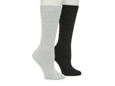 Fuzzy Slouch Women's Crew Socks - 2 Pack