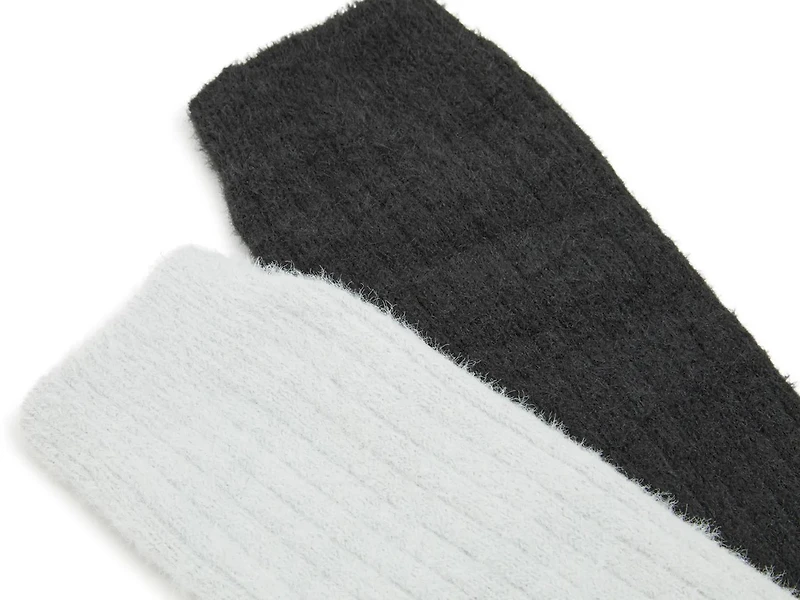 Fuzzy Slouch Women's Crew Socks - 2 Pack