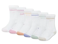 Soft MArled Kids' Crew Socks - 6 PAck